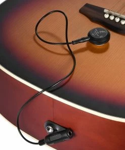 JJ Music Sales Parts Pickup AD-30 Mini Piezo Pickup Contact Microphone Transducer With 1/7 Output Plug Tail Nail Clamp For Acoustic Classical Folk Guitar Violin Ukulele