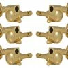 Grover Trophy Grover 406G Mini Locking Rotomatics With Round Button - Guitar Machine Heads, 3 + 3 - Gold