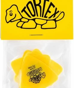 Accessories Dunlop 431P.73 Tortex Triangle, Yellow .73mm, 6 Player's Pack