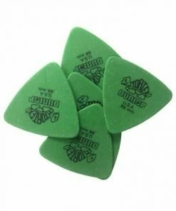 Dunlop 431P.88 Tortex Triangle, Green .88mm, 6 Player's Pack