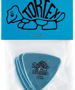 Dunlop 431P1.0 Tortex Triangle, Blue 1.0mm, 6 Player's Pack