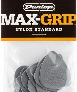 Dunlop 449P060 .60mm Max-Grip Nylon Standard Guitar Picks, 12-Pack Accessories