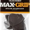 Accessories Dunlop 449P100 1.0mm Max-Grip Nylon Standard Guitar Picks, 12-Pack