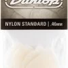 Dunlop 44P.46 Nylon Standard, White, .46mm, 12/Player's Pack