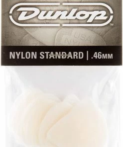 Dunlop 44P.46 Nylon Standard, White, .46mm, 12/Player's Pack
