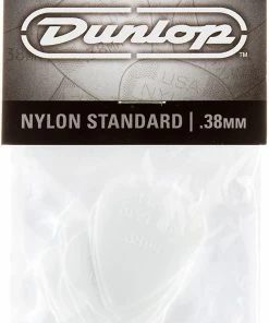 Dunlop 44P38 .38mm Nylon Standard Guitar Picks, 12-Pack