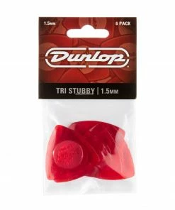 Accessories DUNLOP 473P150 TRI STUBBY PICK 1.50MM - 6 PACK