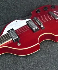 Hofner HI-459-PE-RD Ignition Pro Violin Style Electric Guitar - Red Electric Guitars