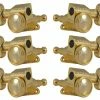 Grover Trophy Grover 505G Mini Roto-Grip Locking Rotomatics - Guitar Machine Heads, 3 + 3 - Gold