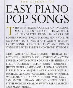 Hal Leonard USA THE LIBRARY OF EASY PIANO POP SONGS