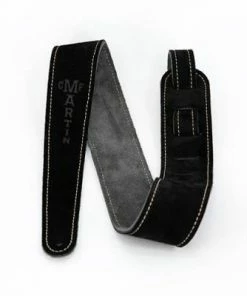 Martin & Co. Martin Guitars Adjustable Suede Guitar Strap - Black