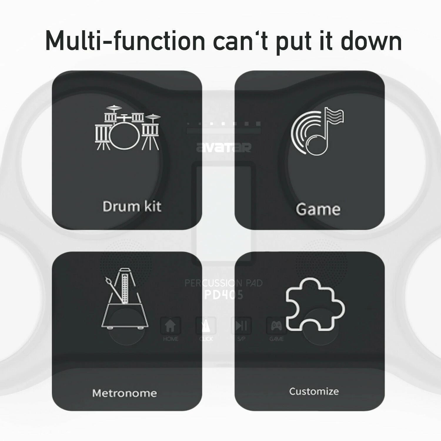 Cheapest โญ Electronic Drums Avatar PD405 Electric Percussion Digital Silicon Drum Pad With Pedals ๐ 5 Electronic Drums Avatar PD405 Electric Percussion Digital Silicon Drum Pad With Pedals