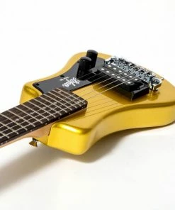 Hofner HOF-HCT-SH-GT-O Shorty Electric Travel Guitar - Gold Top - With Gig Bag