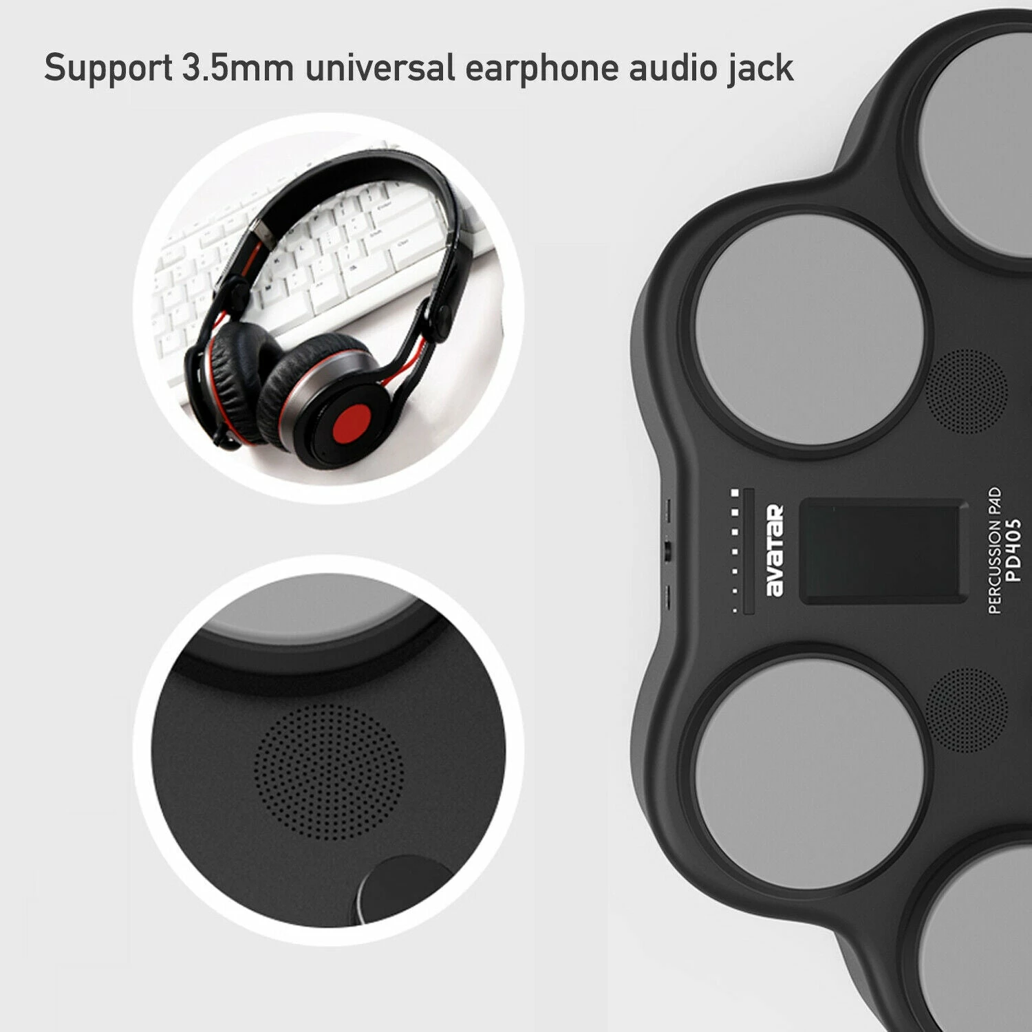 Cheapest โญ Electronic Drums Avatar PD405 Electric Percussion Digital Silicon Drum Pad With Pedals ๐ 6 Electronic Drums Avatar PD405 Electric Percussion Digital Silicon Drum Pad With Pedals