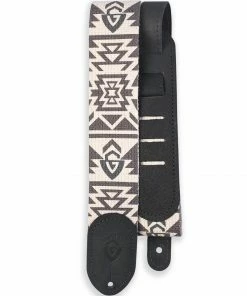 Guild Southwest G Shield Cotton/Leather Guitar Strap - Black Accessories