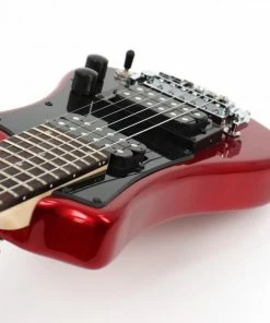 Hofner HOF-HCT-SH-DLX- R-O Deluxe Shorty Electric Travel Guitar - Red - With Gig Bag