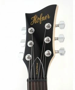 Electric Guitars Hofner HOF-HCT-SH-DLX- BK-O Deluxe Shorty Electric Travel Guitar - Black - With Gig Bag