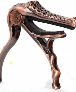 Alice A007G/PB Aligater Shape Aluminum Alloy Guitar Capo Bronze