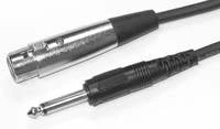 JJ Music Sales Audio Mic Cable XLR Female To 1/4" Male - 20 Feet Cables