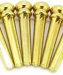 JJ Music Sales Brass Bridge Pins - Set Of 6