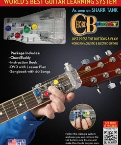 ChordBuddy USA Guitar Learning System With Pop Hits Song Book