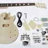 JJ Music Sales Custom Flame Maple Les Paul Style DIY Electric Guitar Kit