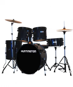 Huntington USA 5 Piece Drum Kit Complete Full Size Acoustic Drums