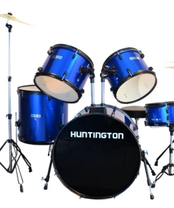 Huntington USA 5 Piece Drum Kit Complete Full Size Acoustic Drums