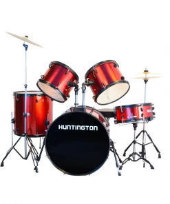 Huntington USA 5 Piece Drum Kit Complete Full Size Acoustic Drums