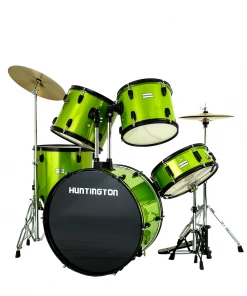 Huntington USA 5 Piece Drum Kit Complete Full Size Acoustic Drums