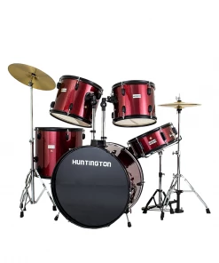 Huntington USA 5 Piece Drum Kit Complete Full Size Acoustic Drums