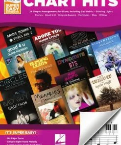 Hal Leonard USA CHART HITS – SUPER EASY PIANO Print Music