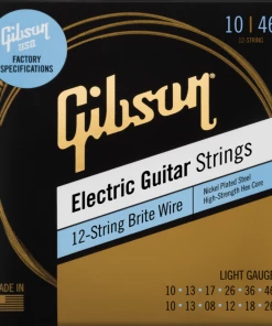 Gibson Brite Wire Electric Guitar Strings, 12-String Set BWR12L