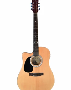 Glen Burton USA Deluxe Acoustic Electric Guitar With Cutaway - Left Handed Acoustic Guitars