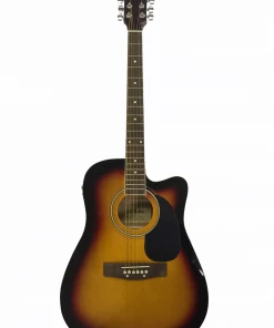 Acoustic Guitars Glen Burton USA Deluxe Acoustic Electric Guitar With Cutaway