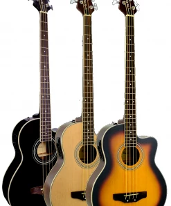 De Rosa USA 4 String Acoustic Cutaway Electric Bass Guitar Thin Line