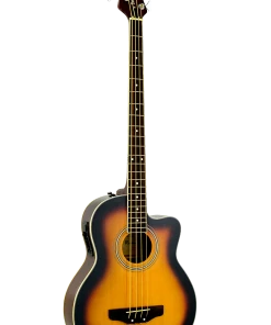 De Rosa USA 4 String Acoustic Cutaway Electric Bass Guitar Thin Line