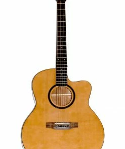 Glen Burton USA Deluxe Solid Top Cutaway Auditorium Acoustic Guitar Desert Sand