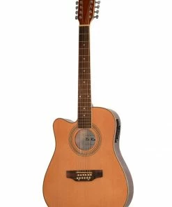 De Rosa USA 12 String Cutaway Dreadnought Acoustic Electric Guitar - Left Handed Acoustic Guitars