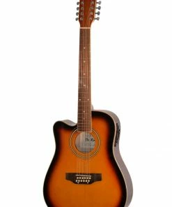 De Rosa USA 12 String Cutaway Dreadnought Acoustic Electric Guitar - Left Handed Acoustic Guitars
