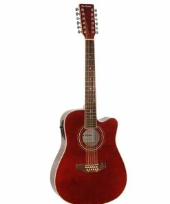 De Rosa USA Acoustic Guitars De Rosa 12 String Cutaway Dreadnought Acoustic Electric Guitar