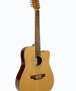 De Rosa USA Acoustic Guitars De Rosa 12 String Cutaway Dreadnought Acoustic Electric Guitar