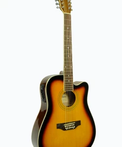 De Rosa USA Acoustic Guitars De Rosa 12 String Cutaway Dreadnought Acoustic Electric Guitar