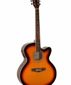 Glen Burton USA 6 String Jumbo Body Acoustic Electric Cutaway Guitar