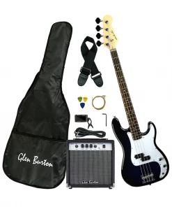 Bass Guitars Glen Burton USA Solid Body 4 String Electric Bass Guitar Combo Packages