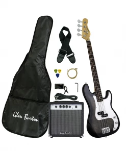Bass Guitars Glen Burton USA Solid Body 4 String Electric Bass Guitar Combo Packages