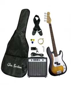 Bass Guitars Glen Burton USA Solid Body 4 String Electric Bass Guitar Combo Packages