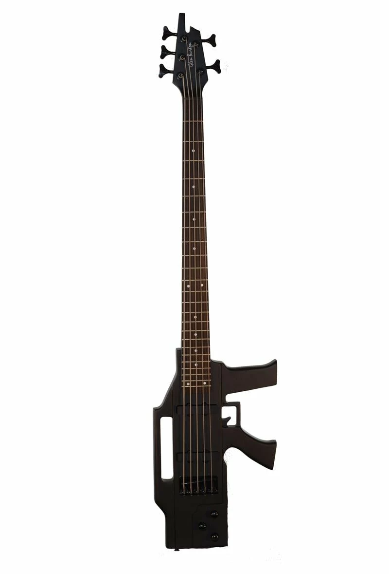 Best Sale ✔️ Glen Burton USA AK475 Machine Gun Sharp 5 String Electric Bass Guitars ✔️ 2 Glen Burton USA AK475 Machine Gun Sharp 5 String Electric Bass Guitars
