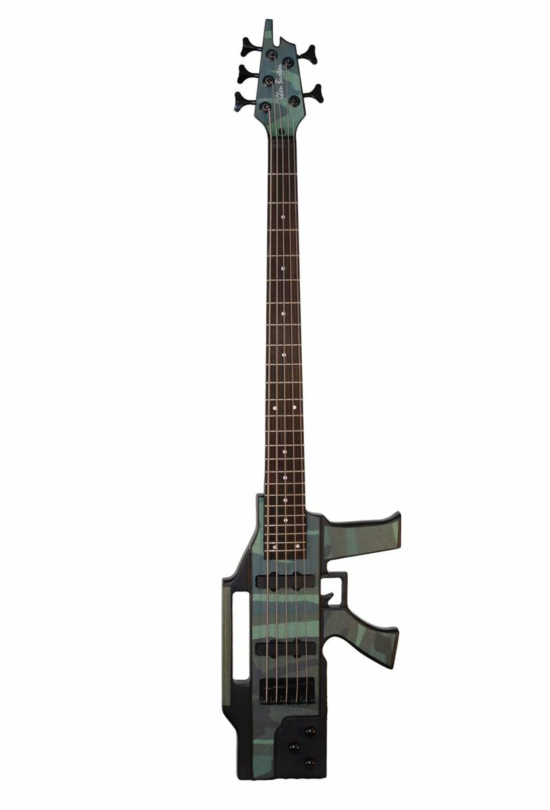 Best Sale ✔️ Glen Burton USA AK475 Machine Gun Sharp 5 String Electric Bass Guitars ✔️ 3 Glen Burton USA AK475 Machine Gun Sharp 5 String Electric Bass Guitars