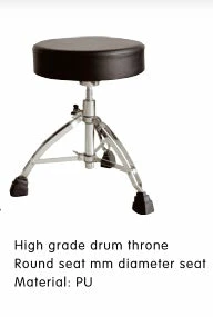 Hardware PDW DRUMS DG-13 Drum Throne With Round Seat Double Braced